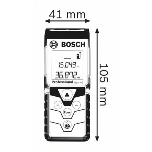 Télémètre Laser GLM 40 Professional en boîte carton - BOSCH - 0601072900
