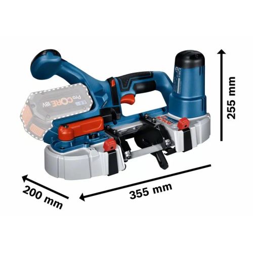 Scie à ruban 18V GCB 18V-63 (sans batterie ni chargeur) + L-BOXX - BOSCH - 06012A0401