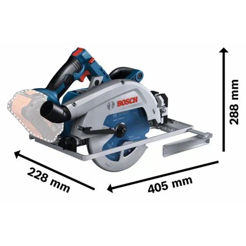 Scie circulaire 18V GKS 18V-68 GC Professional (sans batterie ni chargeur) + coffret L-BOXX - BOSCH - 06016B5100