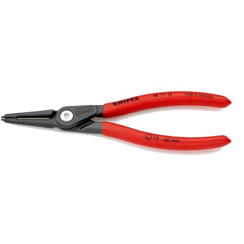 Pince de précision 1,8mm pour circlips intérieurs 19 à 60mm avec pointes serties - KNIPEX - 48 11 J2