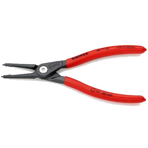 Pince de précision 1,8mm pour circlips intérieurs 19 à 60mm avec pointes serties - KNIPEX - 48 11 J2