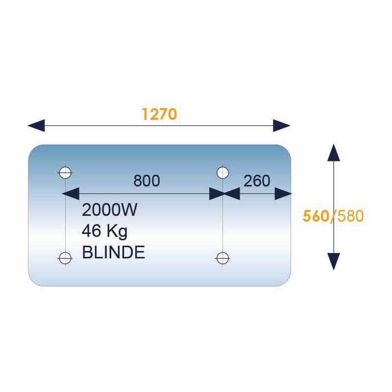 Chauffe-eau électrique blindé  200L INITIO horizontal sortie bas D.560 - ARISTON - 3010884