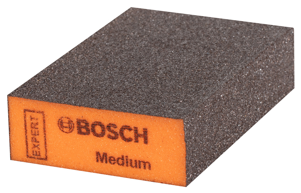 Éponge abrasive Expert pavé 69x97x26mm medium expert pour ponçage en mousse - BOSCH - 2608901169