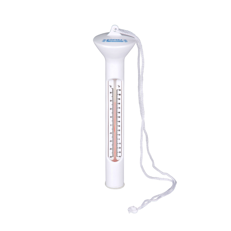 Thermomètre blanc à corde pour piscine 19cm - 81005