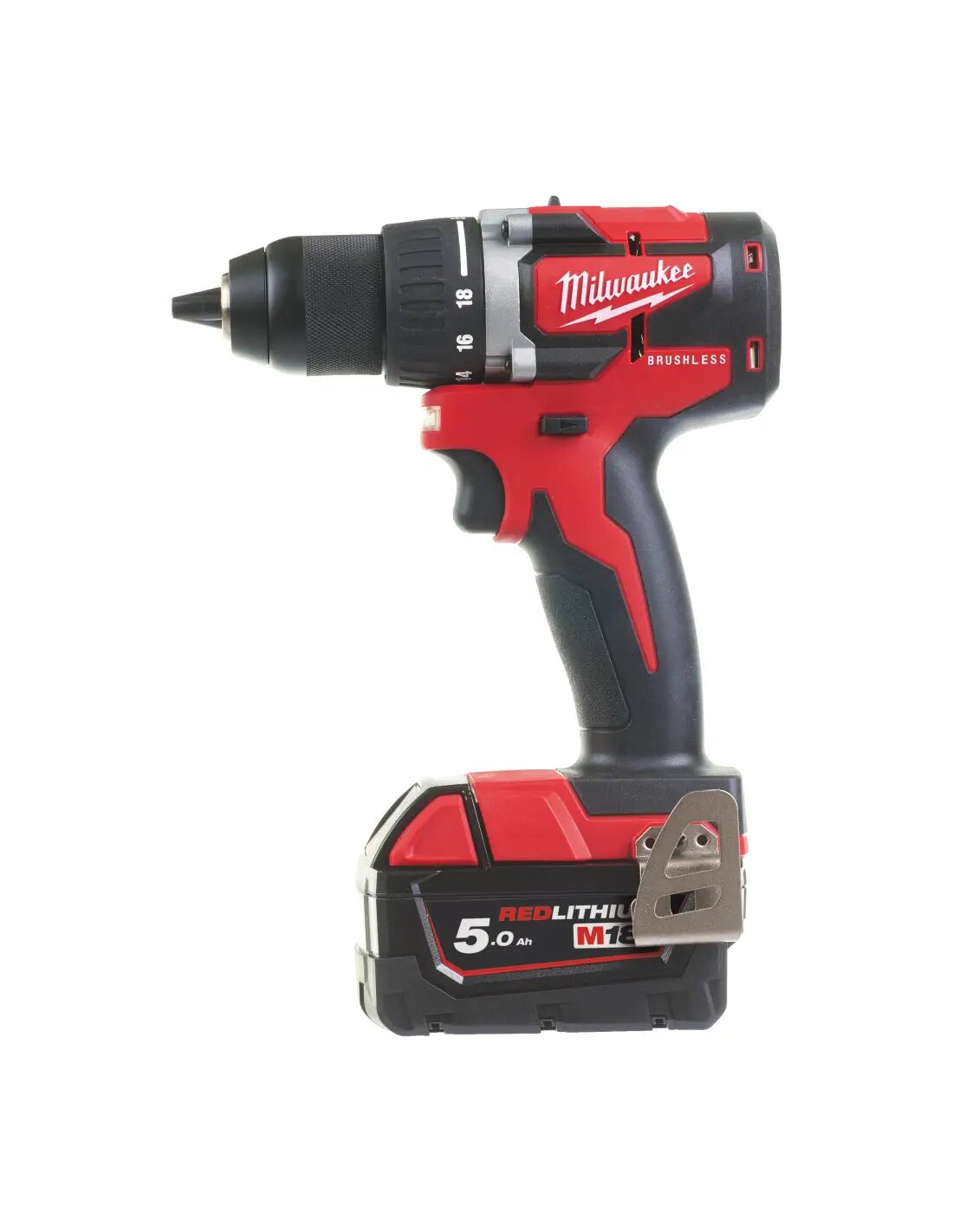 Pack de 2 outils 18V (M18CBLDD/M18CBLID) + 2 batteries 5Ah + chargeur + coffret - MILWAUKEE TOOL - 4933464718