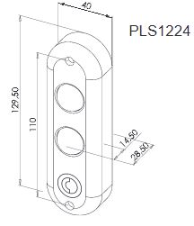 Platine de signalisation LED 12 / 24V AC / DC - SEWOSY - PLS1224