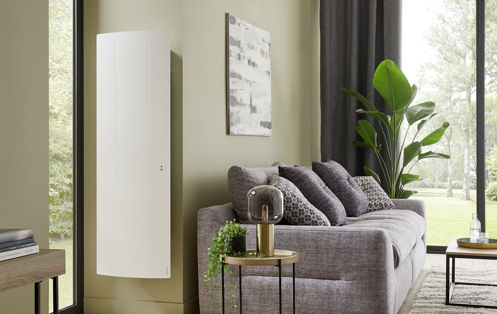 Radiateur électrique connecté AGILIA 1500W vertical blanc - ATLANTIC - 518215