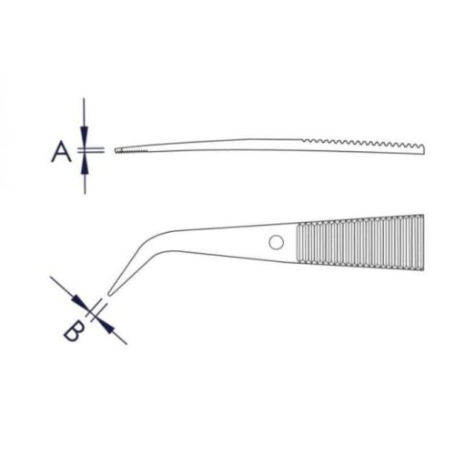 Pince brucelles de précision 152mm - KNIPEX - 92 34 36