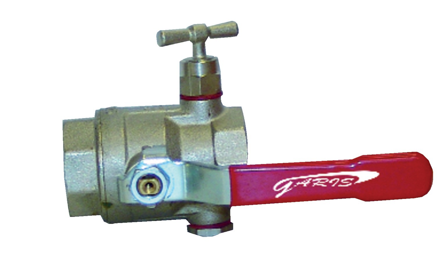 Vanne à purge poignée + papillon femelle femelle 33/42 - GARIS - V03FF-33M