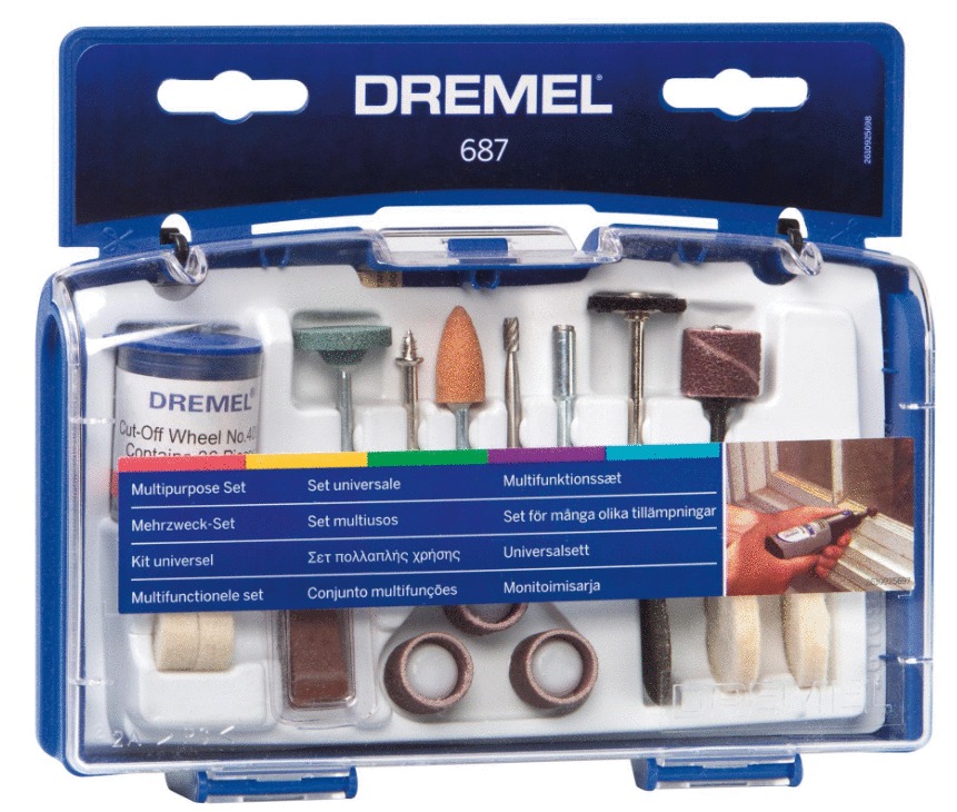 Set de 52 accessoires Dremel 687 - BOSCH - 26150687JA