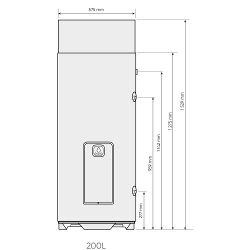 Chauffe-eau thermodynamique EGEO vertical sur socle 200l - ATLANTIC - 232516