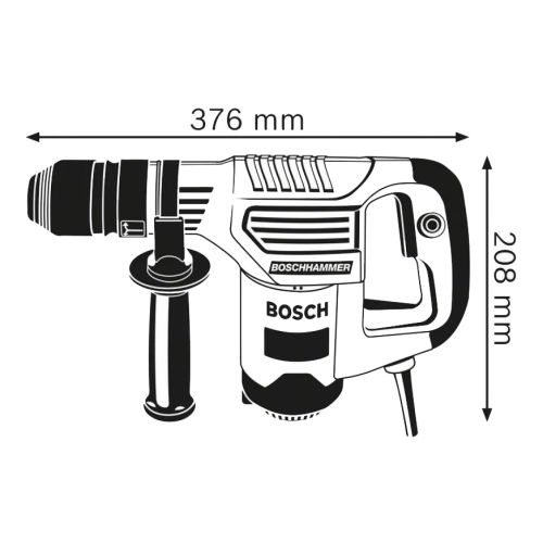 Marteau-piqueur SDS Plus 650W GSH 3 E Professional en coffret - BOSCH - 0611320703