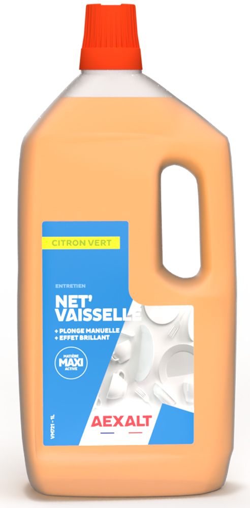 Liquide vaisselle Net'vaisselle citron vert bidon de 1L - AEXALT - VM721