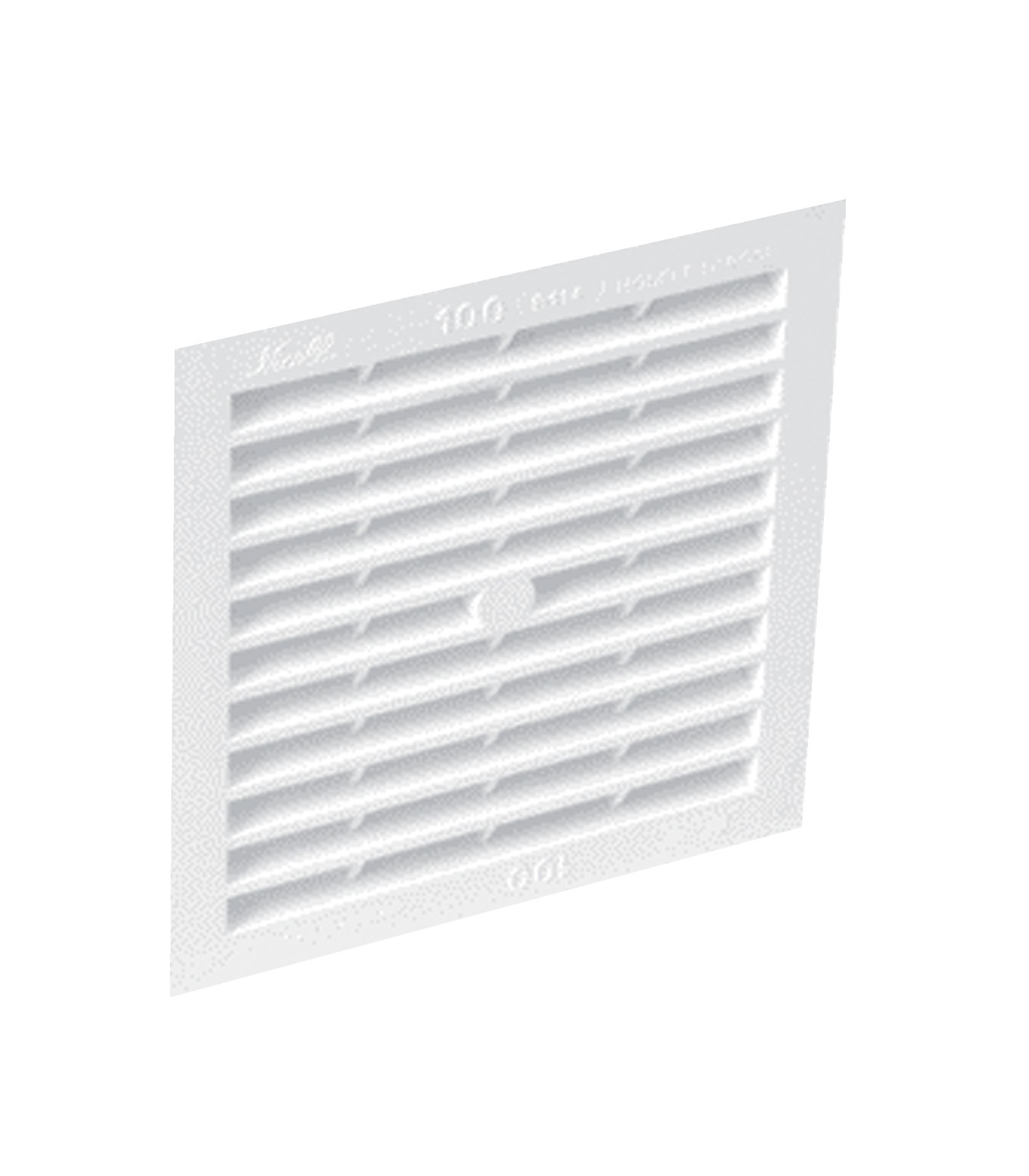 Grille de ventilation en applique Type 150cm² carrée 156x156mm - NICOLL - 1B164