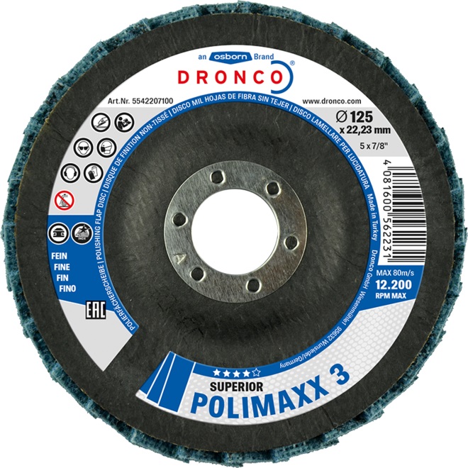 Disque à lamelles de polissage Polimaxx fin - DRONCO - 5542207100