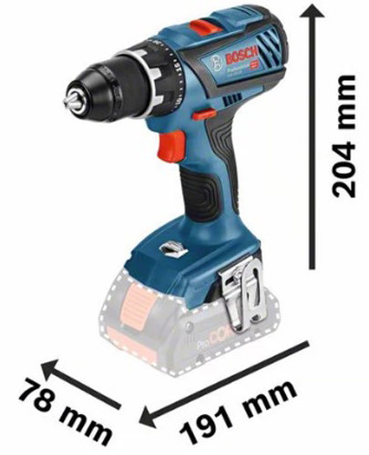 Perceuse-visseuse 18V GSR 18V-28 + 2 batteries 4Ah + chargeur + L-BOXX - BOSCH - 060186610H