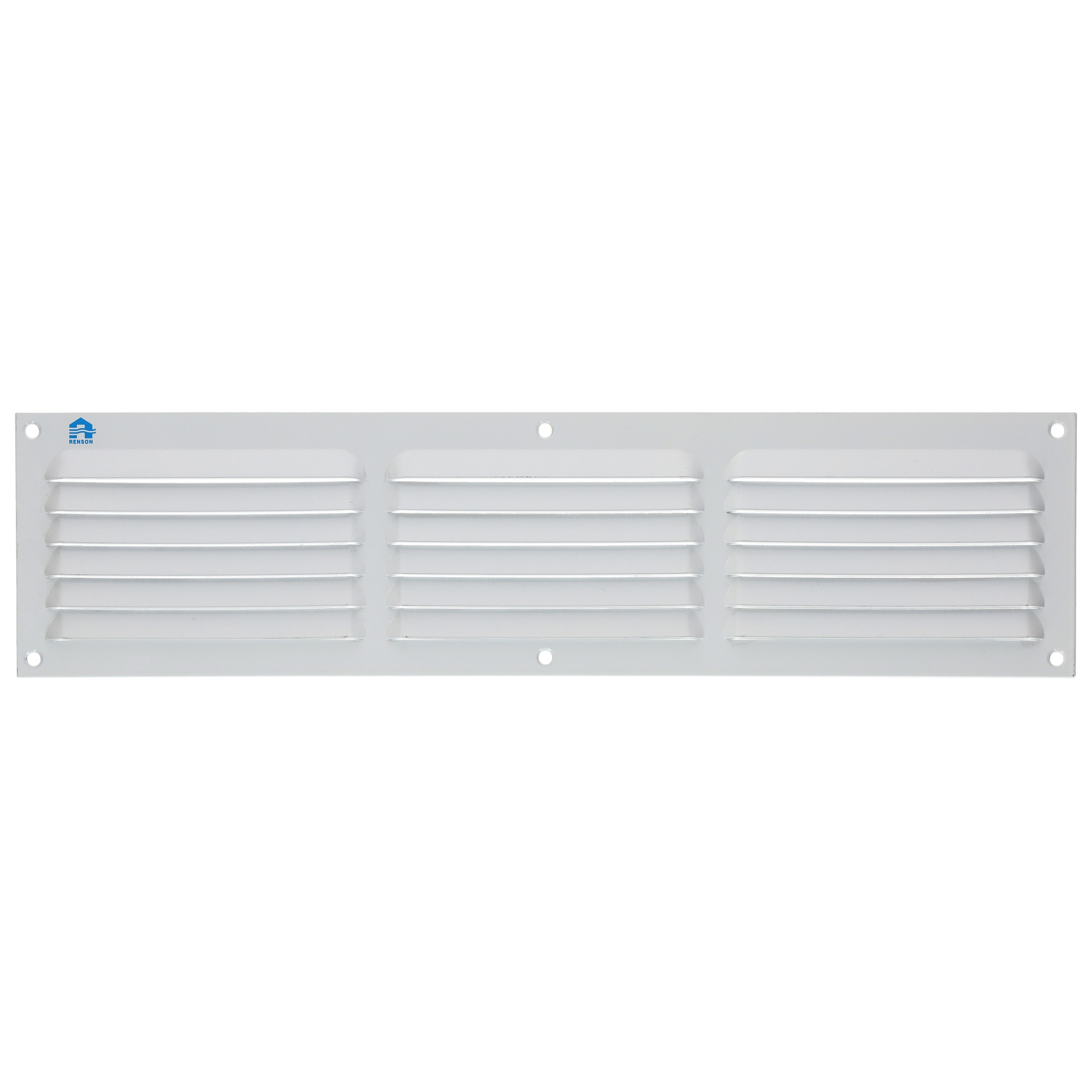 Grille à persienne 436 400x100mm époxy blanc NR RAL 9010 - RENSON - 44001006