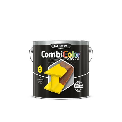 Primaire de protection antirouille et finition CombiColor Original jaune or RAL 1004 seau 2,5l - RUST-OLEUM - 7349.2.5