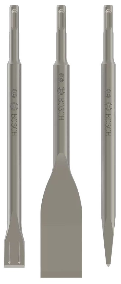 Set de 3 burins SDS Plus (BURIN+PIC+LARGE) - BOSCH - 2607019159