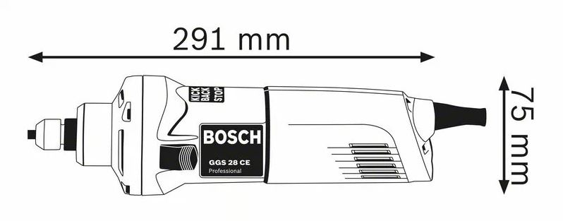 Meuleuse droite 650 W - BOSCH - GGS 28 CE Professional