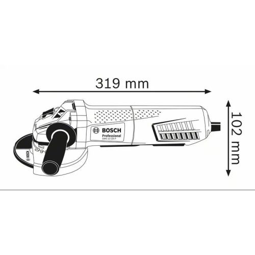 Meuleuse d'angle GWS 11-125 P Professional 1100W 125mm en boite carton - BOSCH - 0601792202