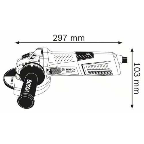 Meuleuse angulaire 1300W GWS 13-125 CIE en coffret standard - BOSCH - 060179F003