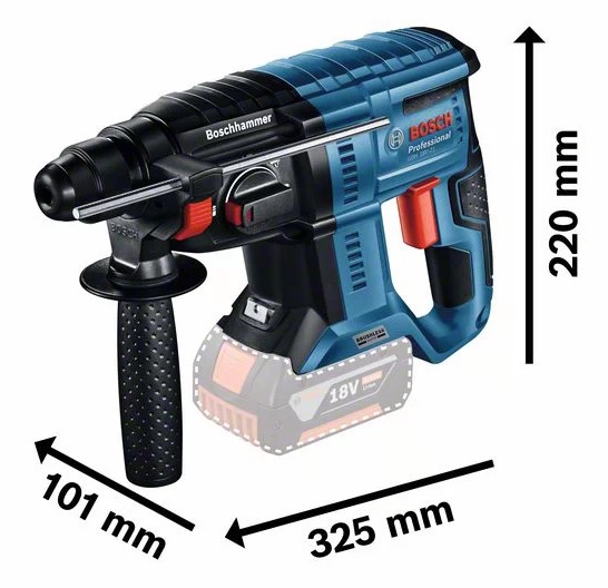 Perforateur SDS Plus 18V GBH 18V-21 (sans batterie ni chargeur) en coffret L-BOXX - BOSCH - 0611911101