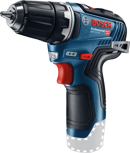 Perceuse-visseuse 12V GSR 12V-35 (sans batterie ni chargeur) en coffret L-BOXX - BOSCH - 06019H8001