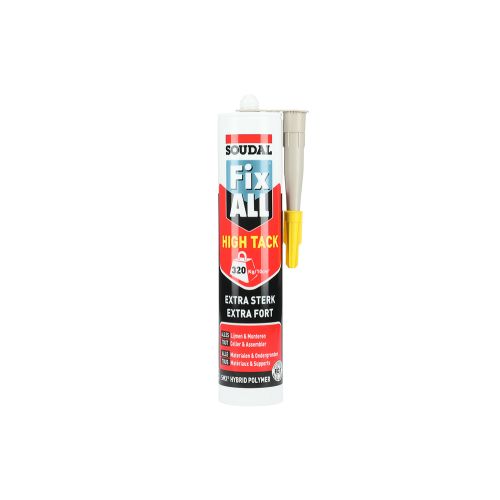 Mastic colle Fix All High Tack beige cartouche 290ml - SOUDAL - 100271