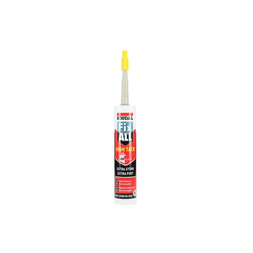 Mastic colle Fix All High Tack beige cartouche 290ml - SOUDAL - 100271