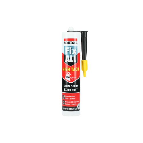 Mastic colle Fix All High Tacknoir cartouche 290ml - SOUDAL - 100272