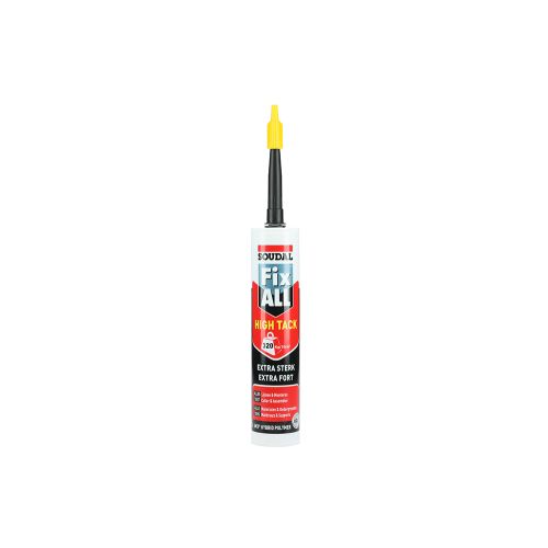 Mastic colle Fix All High Tacknoir cartouche 290ml - SOUDAL - 100272