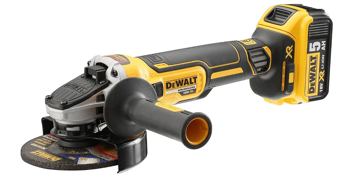 Meuleuse XR 18V 125mm + 2 batteries 5Ah + chargeur + coffret T-STAK - DEWALT - DCG405P2-QW