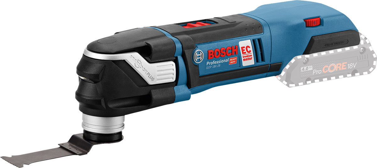 Découpeur-ponceur 18V GOP 18V-28 Professional (sans batterie ni chargeur) + coffret L-BOXX - BOSCH - 06018B6001