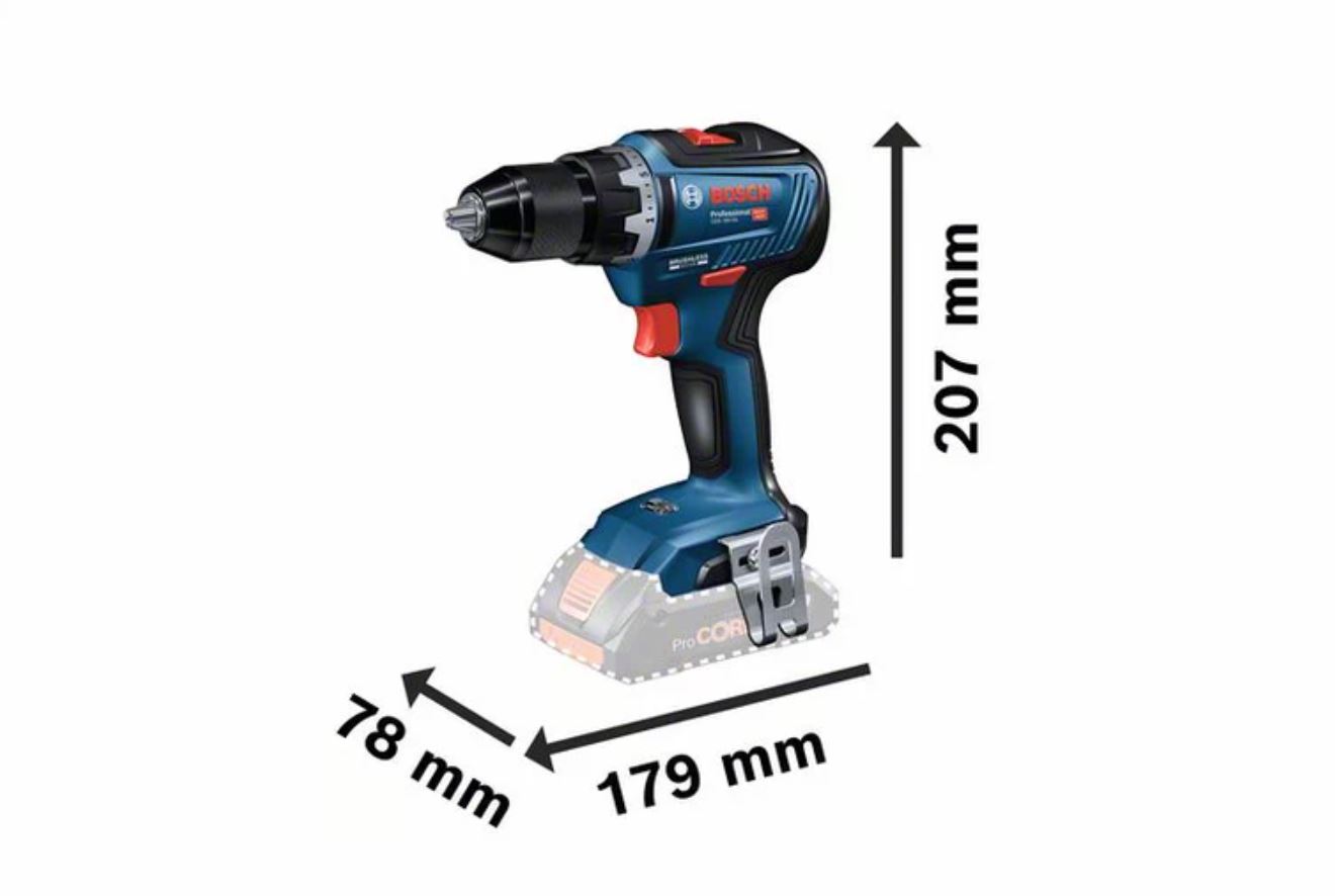 Perceuse visseuse 18V GSR 18V-55 (sans batterie ni chargeur) en coffret L-BOXX - BOSCH - 06019H5203