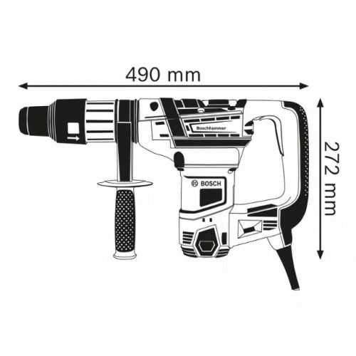 Perforateur SDS-Max 1150W GBH 5-40 D en coffret - BOSCH - 0611269001