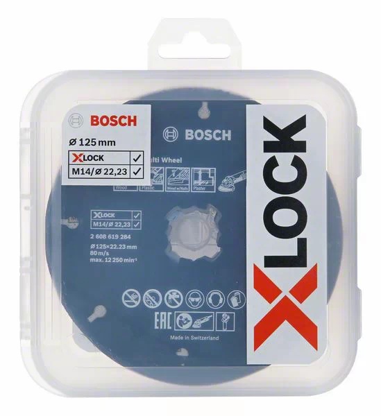 Coffrets X-LOCK 125mm pour coupe et ponçage - BOSCH - 2608619374