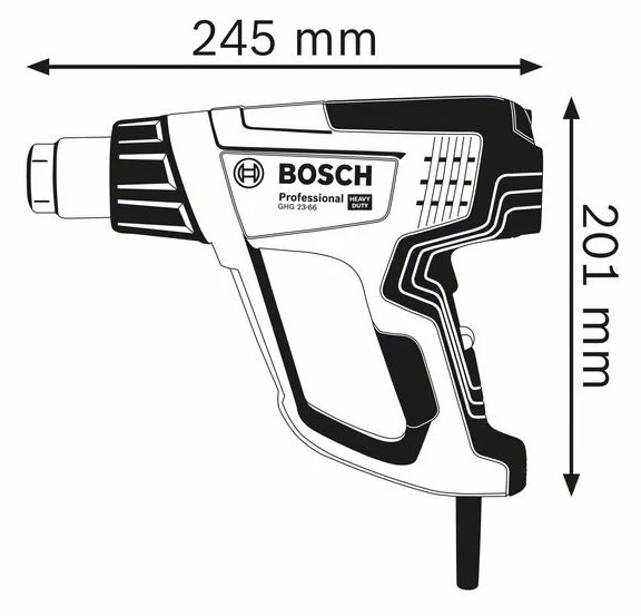 Décapeur thermique 2300W GHG 23-66 en coffret standard - BOSCH - 06012A6300