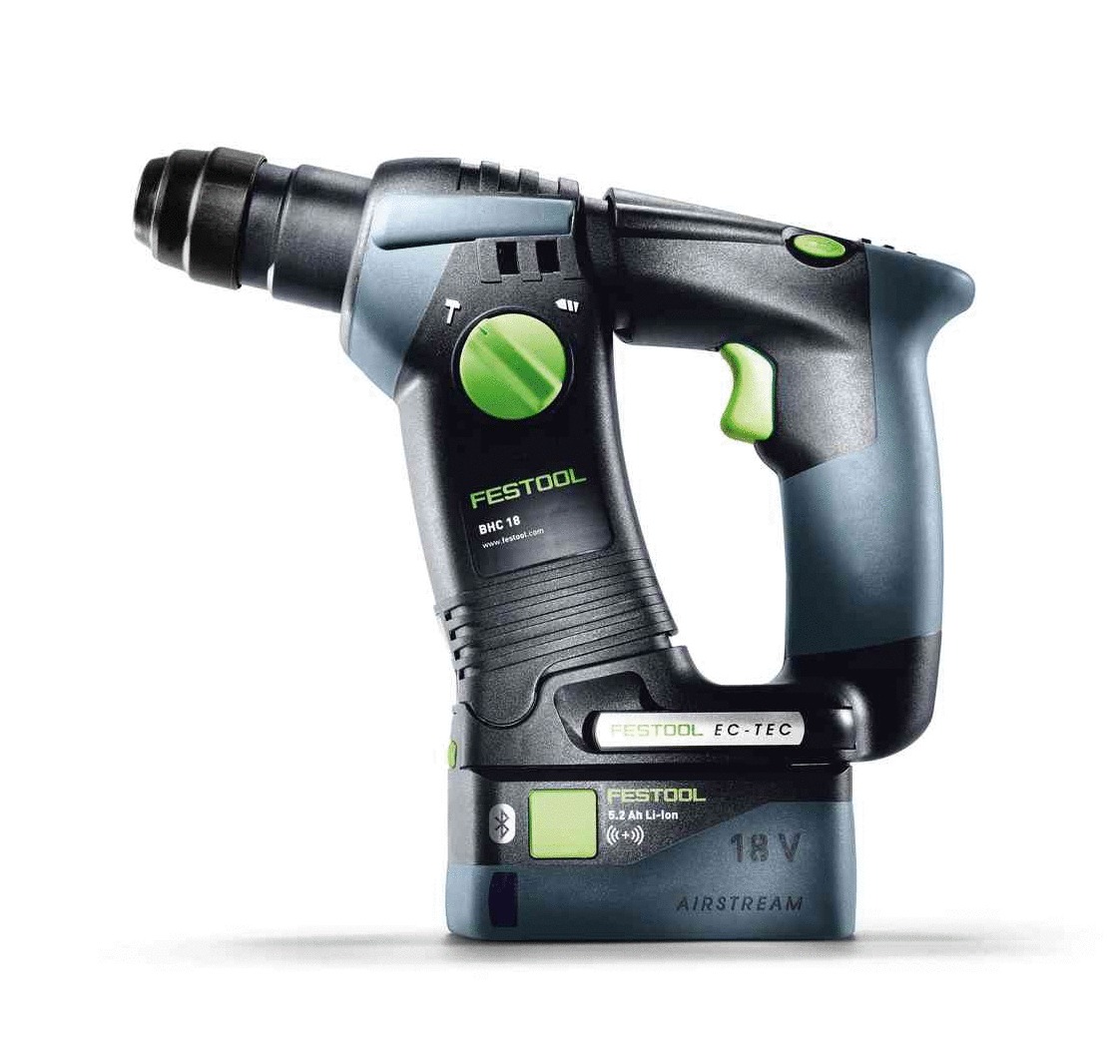 Perforateur sans-fil BHC 18 Li 5,2 I-Plus + 2 batteries BP 18 Li 5,2 ASI + chargeur TCL 6 - FESTOOL - 575697