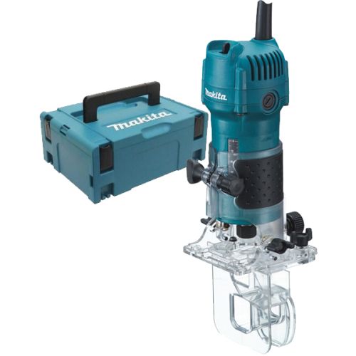 Affleureuse 6 mm 530 W en coffret MAKPAC 2 - MAKITA - 3710J