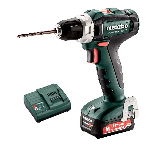 Perceuses visseuses 12V POWERMAXX BS 12 + 1 batterie 2Ah + chargeur + boite carton - METABO - 601036000