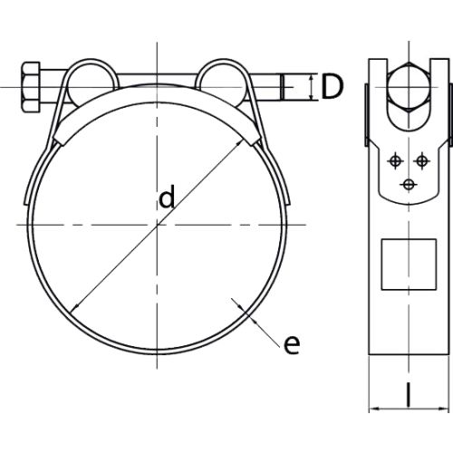 Collier à tourillons A2 W4 D162/174 - ACTON - TBSS 162-174