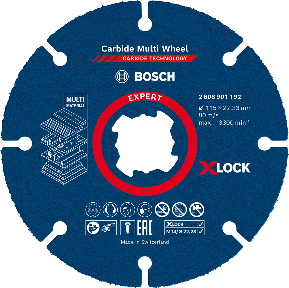 Disque à tronçonner Carbide Multi Wheel 125mm - BOSCH EXPERT - 2608901193