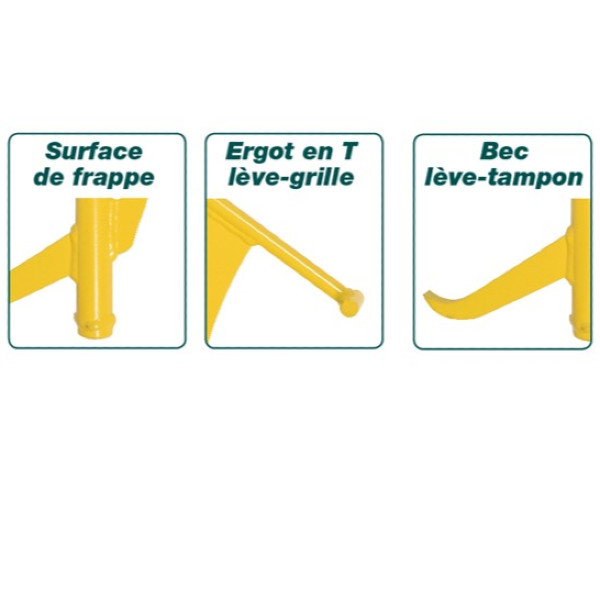 Lève grilles et plaques d'égouts ''Toucan'' Nanovib® - LEBORGNE - 144409