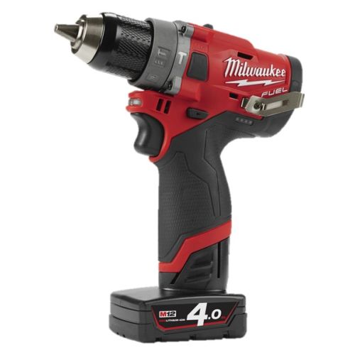 Perceuse-visseuse à percussion M12 FPD-402X + 2 batteries 4 Ah + chargeur + coffret HD-Box - MILWAUKEE TOOL - 4933459804