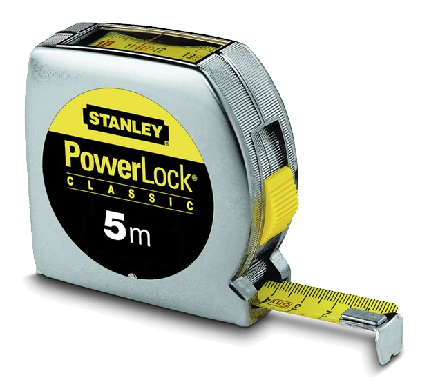 Mètre Powerlock 5mx19mm lecture directe - STANLEY - 0-33-932