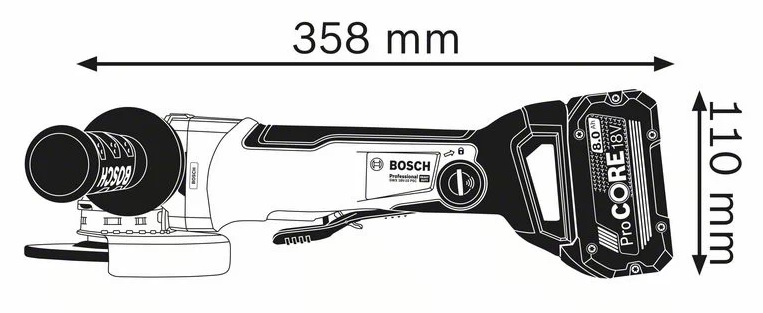 Meuleuse 18V avec X-Lock GWX 18V-10 PSC Professional (sans batterie ni chargeur) en coffret L-BOXX - BOSCH - 06017B0800