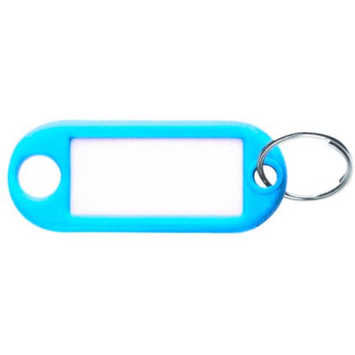 Porte étiquette bleu avec anneau - STRAUSS - 420472