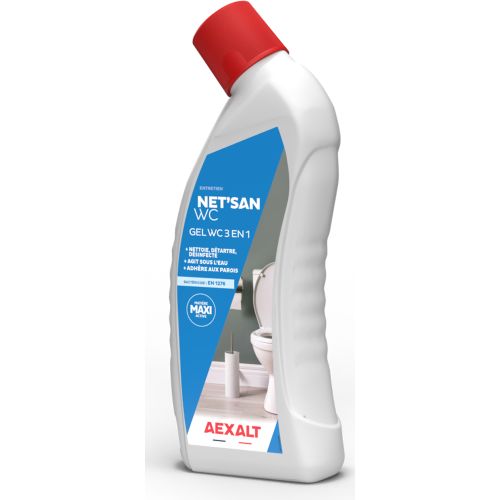 Gel nettoyant 3 en 1 Net'san WC bidon de 750ml - AEXALT - WC074