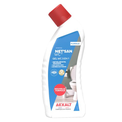Gel nettoyant 3 en 1 Net'san WC bidon de 750ml - AEXALT - WC074